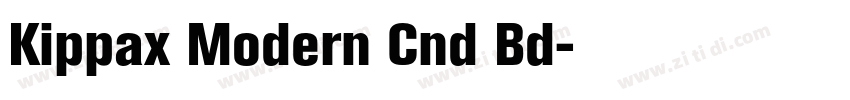 Kippax Modern Cnd Bd字体转换